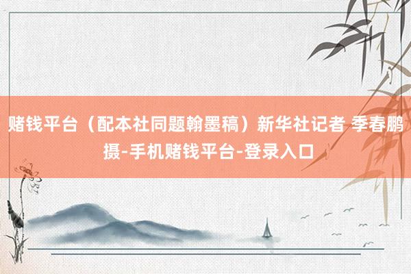 赌钱平台（配本社同题翰墨稿）新华社记者 季春鹏 摄-手机赌钱平台-登录入口