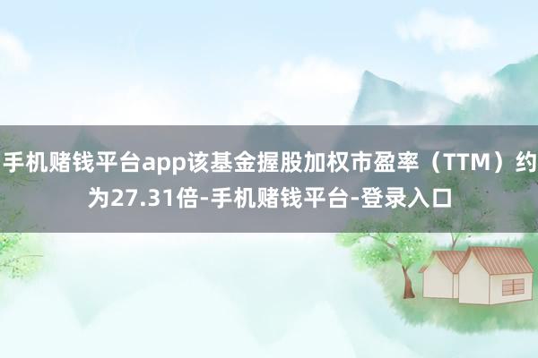 手机赌钱平台app该基金握股加权市盈率（TTM）约为27.31倍-手机赌钱平台-登录入口